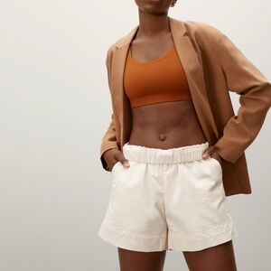 Everlane “the easy short” elastic waist pull on canvas shorts